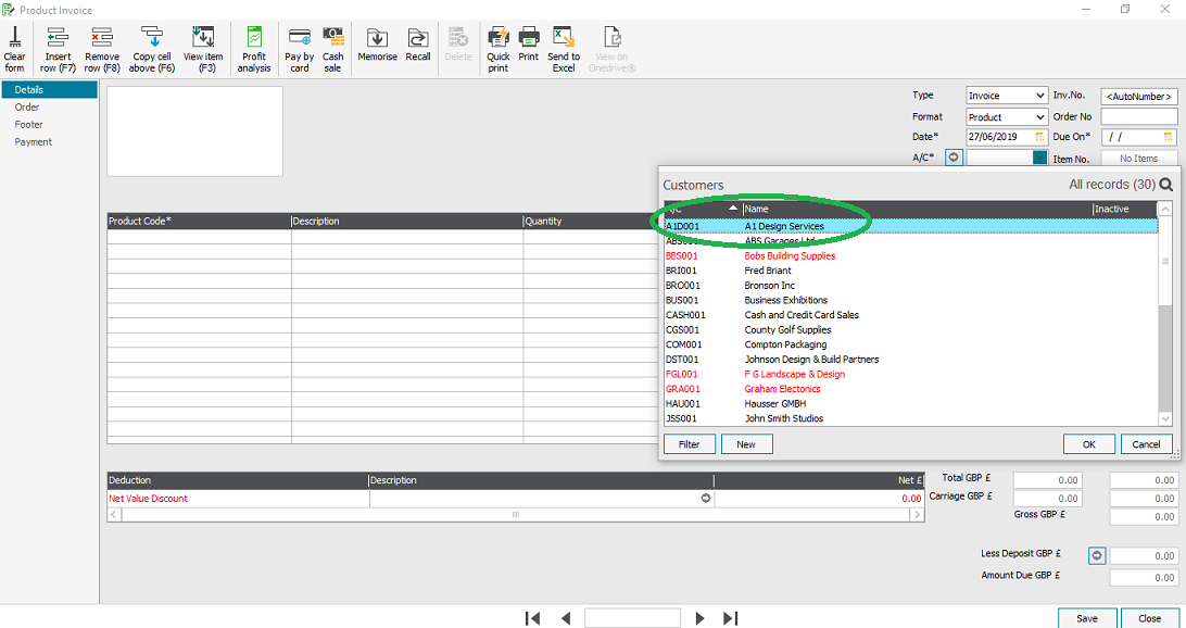 How to create an invoice on Sage 50 accounting system? Progressive